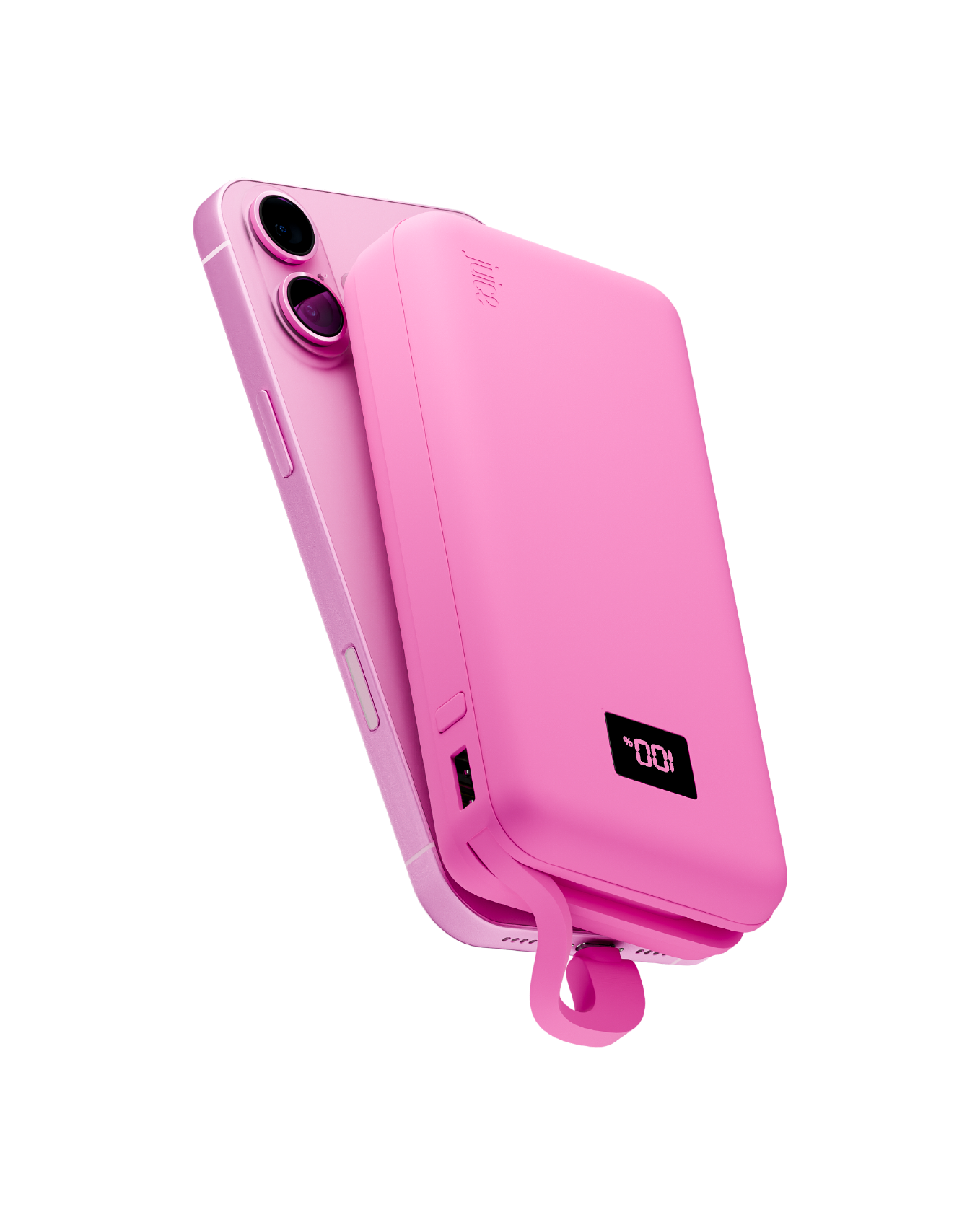 Juice Integrated MAX Charge Power Bank - Pink