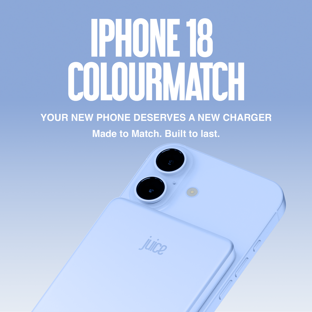 Juice 1 Charge Mag Tec Power Bank – 5,000mAh – iPhone 18 Colour Match – Glacier – Colourmatch