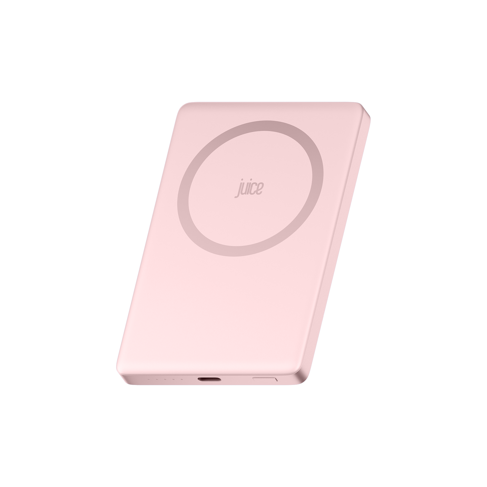 Juice 1 Charge Mag Tec Power Bank – 5,000mAh – iPhone 18 Colour Match – Pink – Product Image