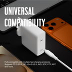 Juice 100W USB-C Fast Charger Plug with 2m Cable – GaN Power for MacBook, Laptop & Phone