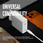 Juice 140W USB-C Fast Charger Plug with 2m Cable – GaN Power for MacBook, Laptop & Phone