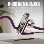 Juice 3-in-1 Compact Wireless Charger 15W (UK Plug) – Burgundy – Colourmatch