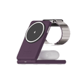 Juice 3-in-1 Compact Wireless Charger 15W (UK Plug) – Burgundy – Product
