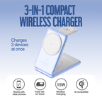 Juice 3-in-1 Compact Wireless Charger 15W (UK Plug) – Glacier – Product Spec