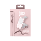 Juice 3-in-1 Compact Wireless Charger 15W (UK Plug) – Pink – Packaging
