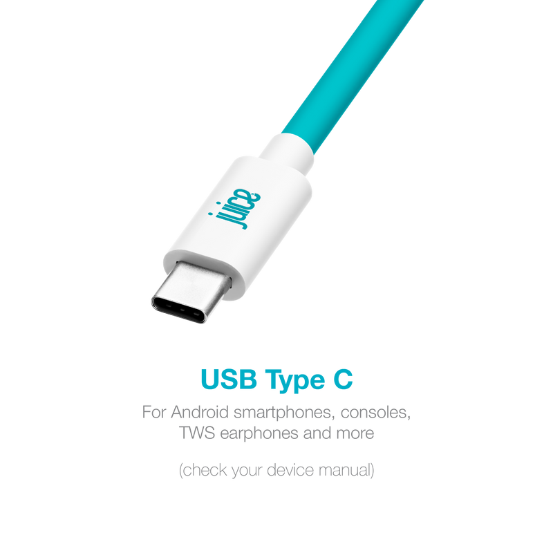 Juice 25W USB-C Mains Charger with 1.5 metre Integrated Cable