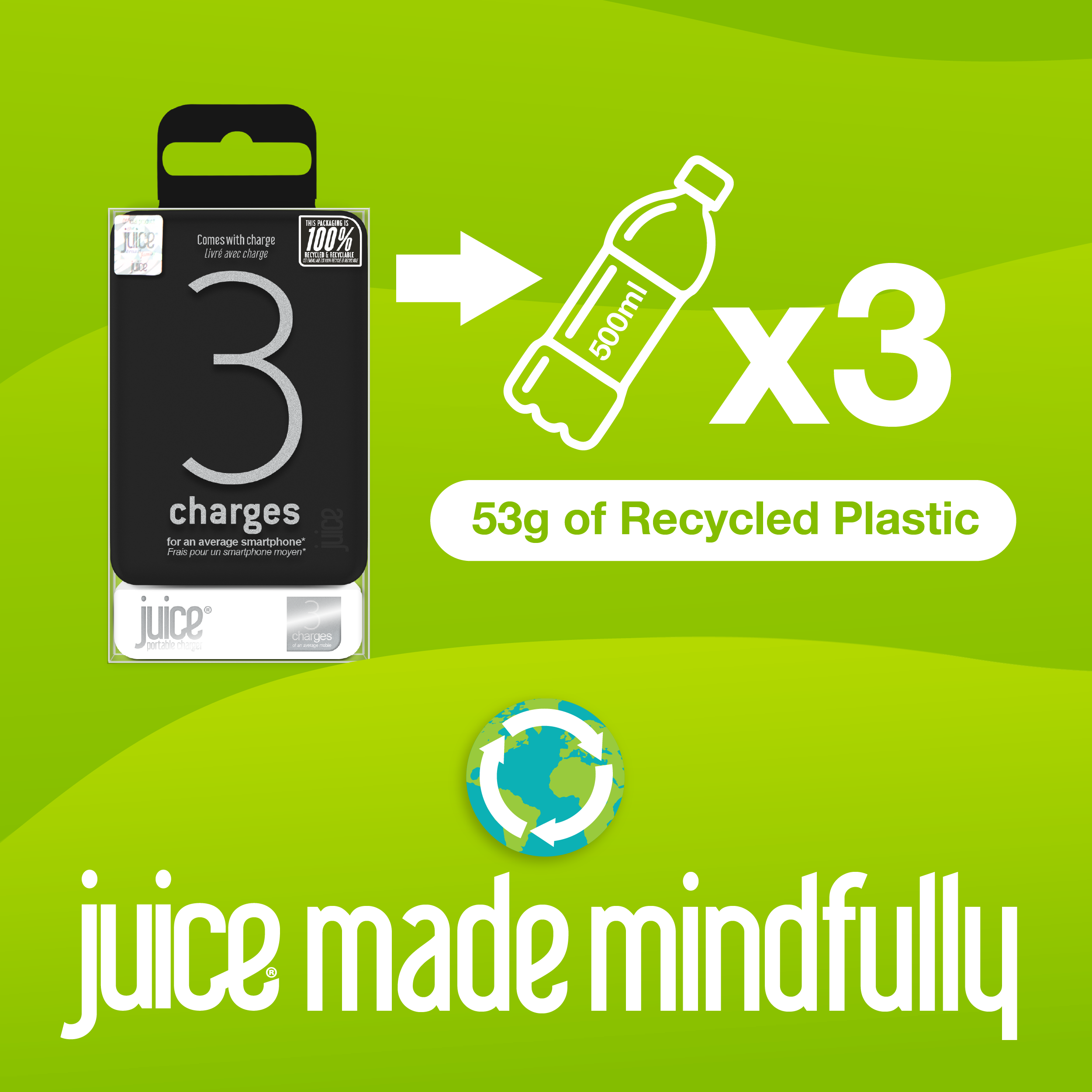 Juice ECO 3 Charge Power Bank – 10,000mAh