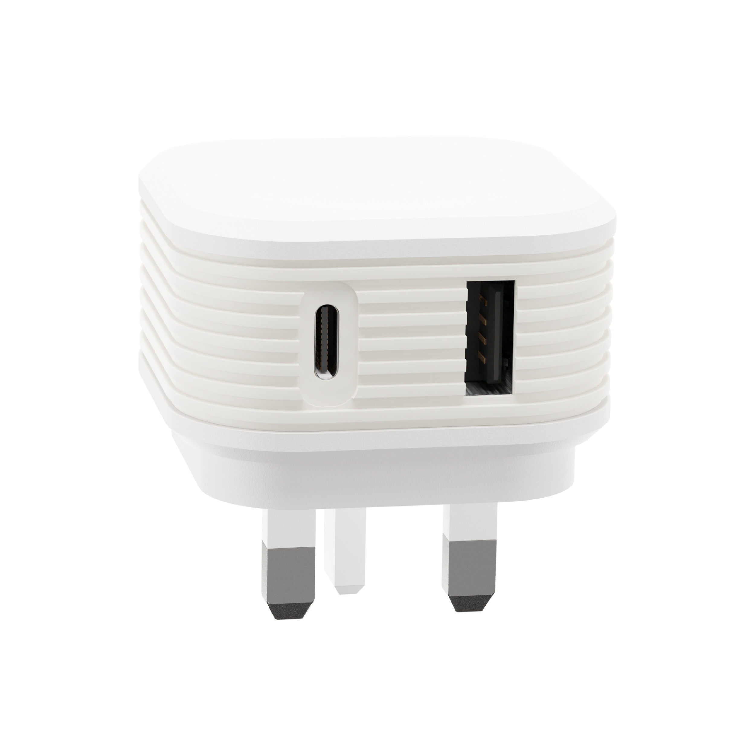 Juice 18W Dual Port Super Charge Plug – White