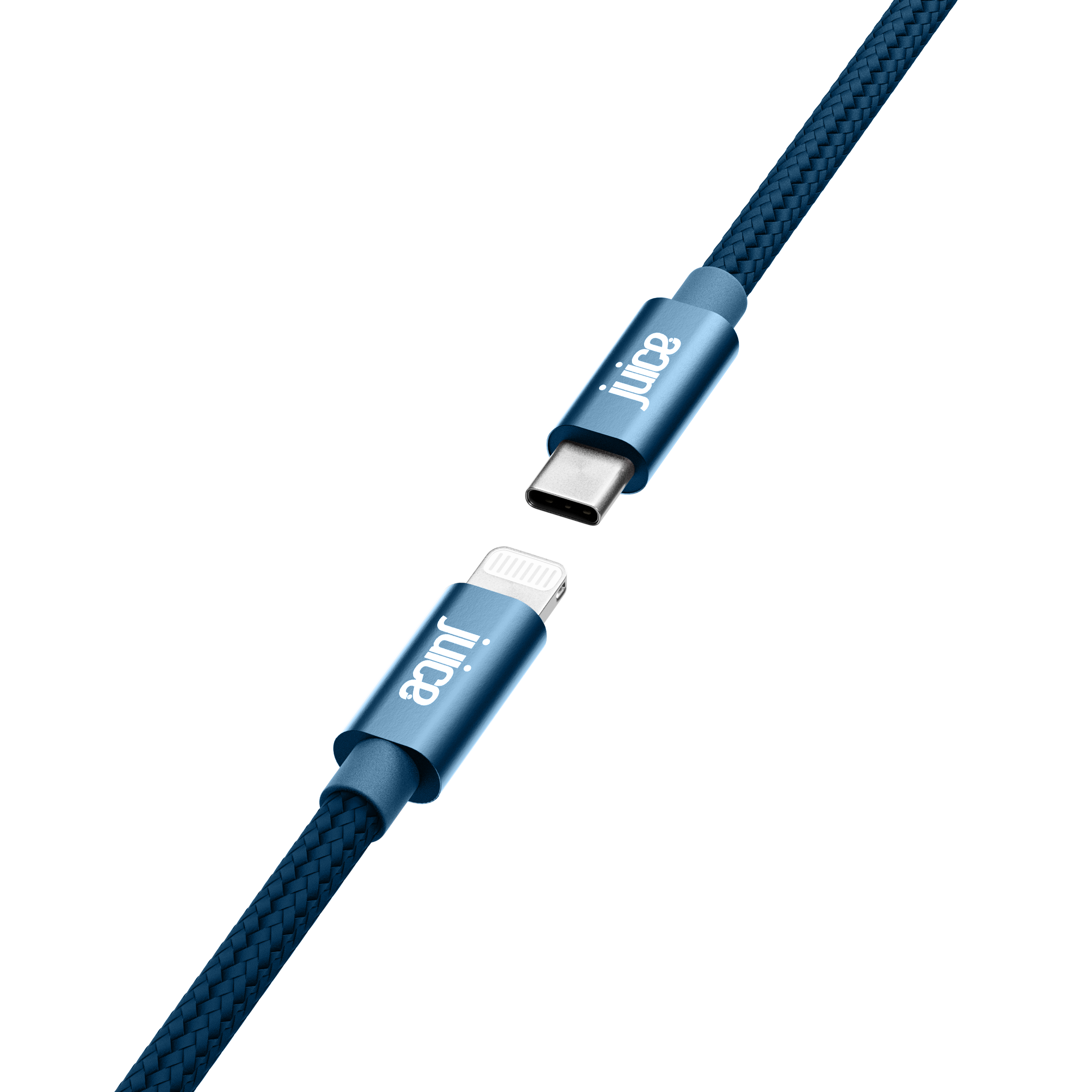 Juice Apple Lightning to USB Type-C Braided Charging Cable 2m – Navy