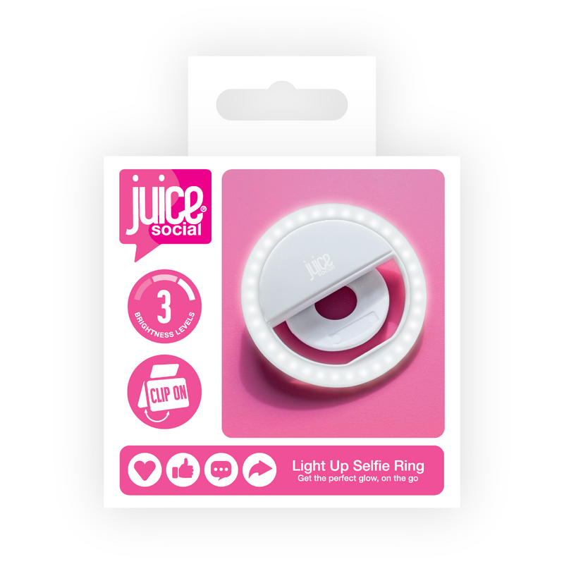 Juice Social Clip-On Selfie Ring Light