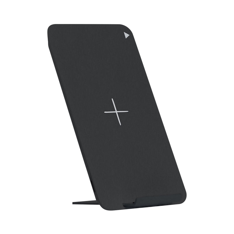 Front angle of Juice 10W Wireless Charging Stand in Black