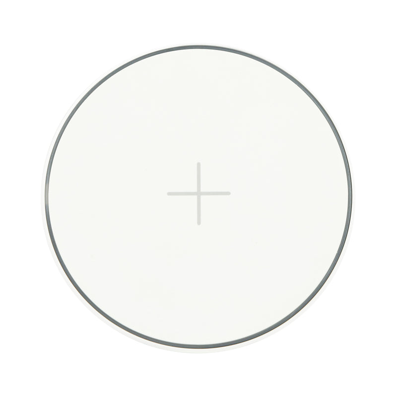 Birdseye View of White Juice 10Watt Wireless Charging Pad