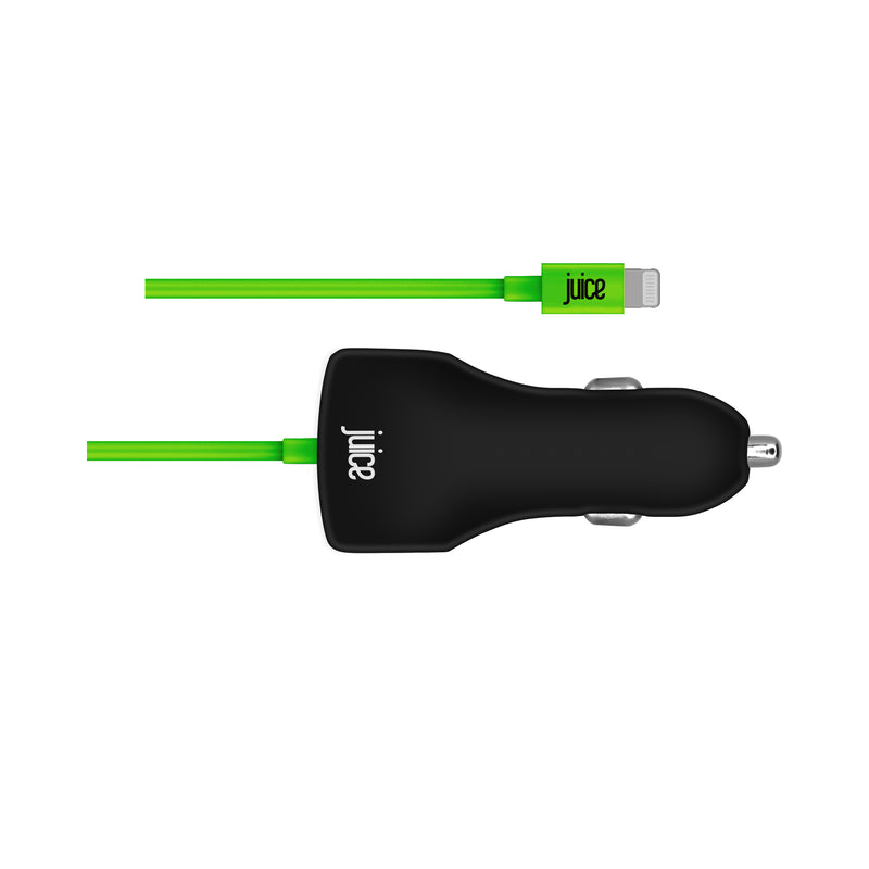 Juice 18W PD Apple Lightning Car Charger with Integrated Cable