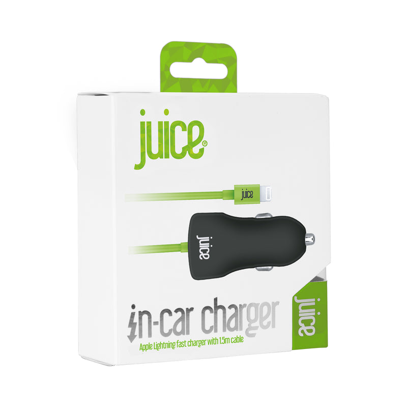 Juice 18W PD Apple Lightning Car Charger with Integrated Cable