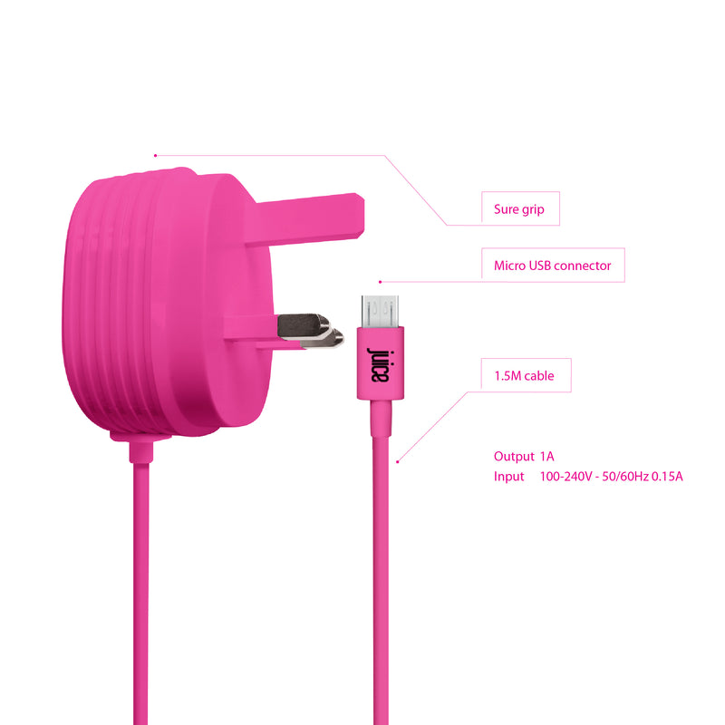 Juice 1 Amp Coppafeel Charger Plug and Cable annotated instructions