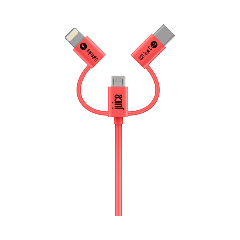 Juice 3 in 1 Charging Cable 1m