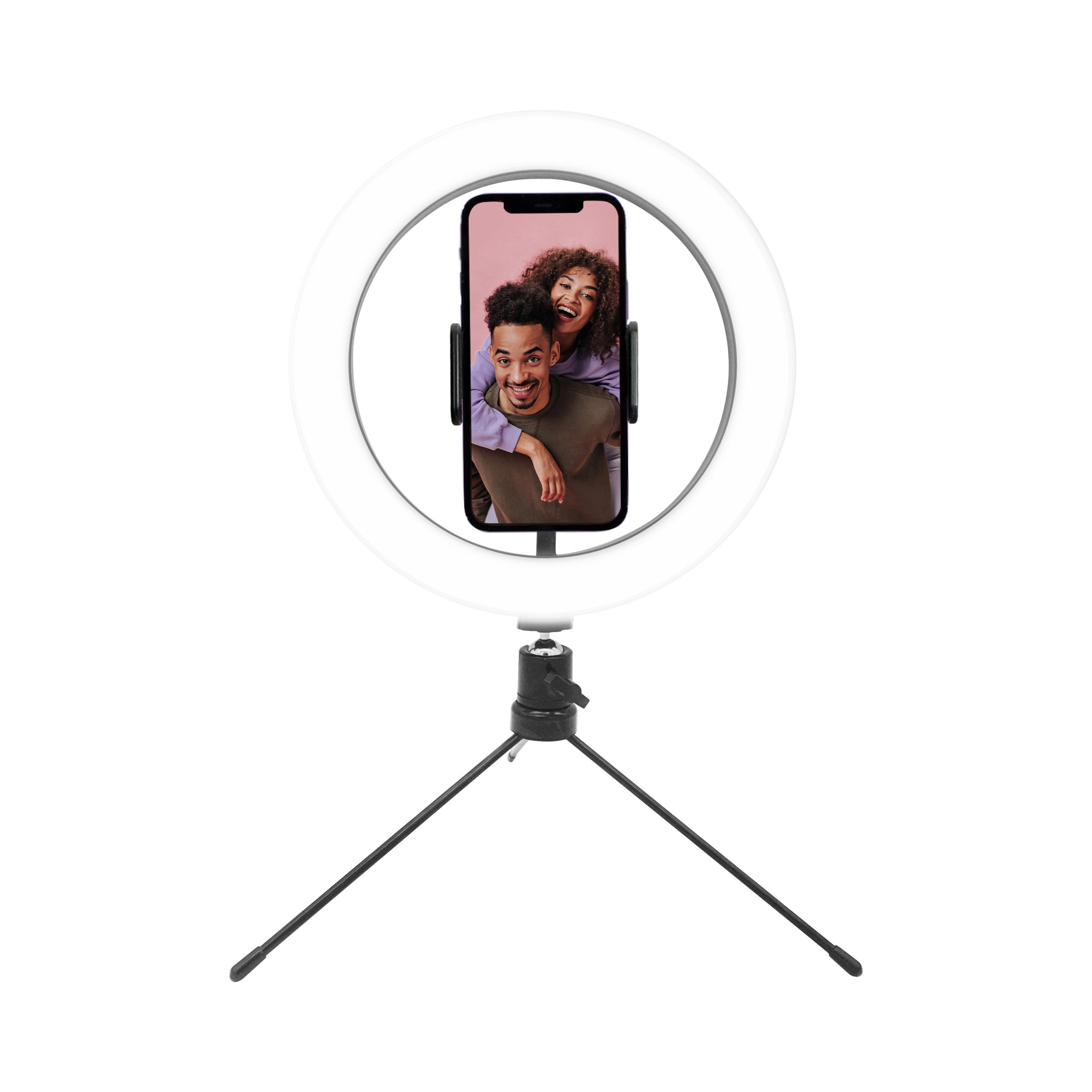 Juice Social 'Perfect Glow' Desktop Ring Light with Aluminium Legs