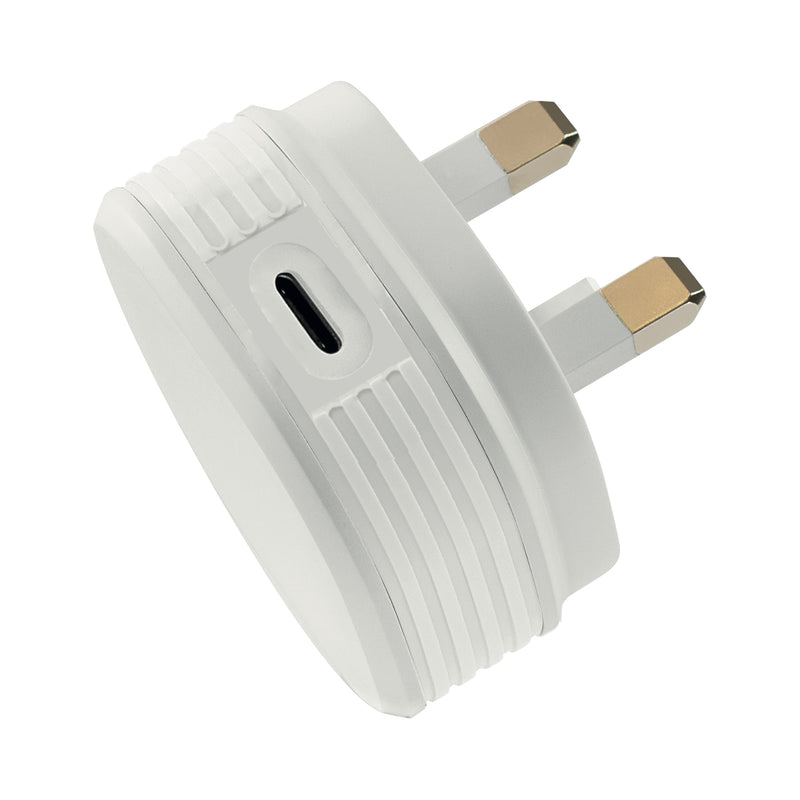 Juice 20 Watt One Port USB-C Power Delivery Charger Plug highlighting USB-C Port