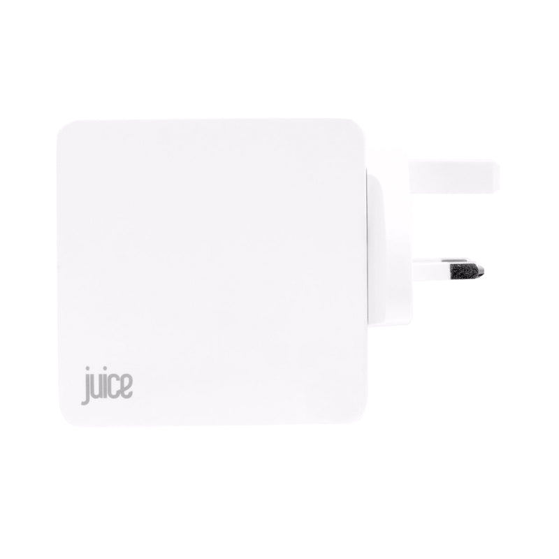 Juice Quad Juice 3.4 Amp 4 Port Mains Charger Plug with 2 x USB-C Ports