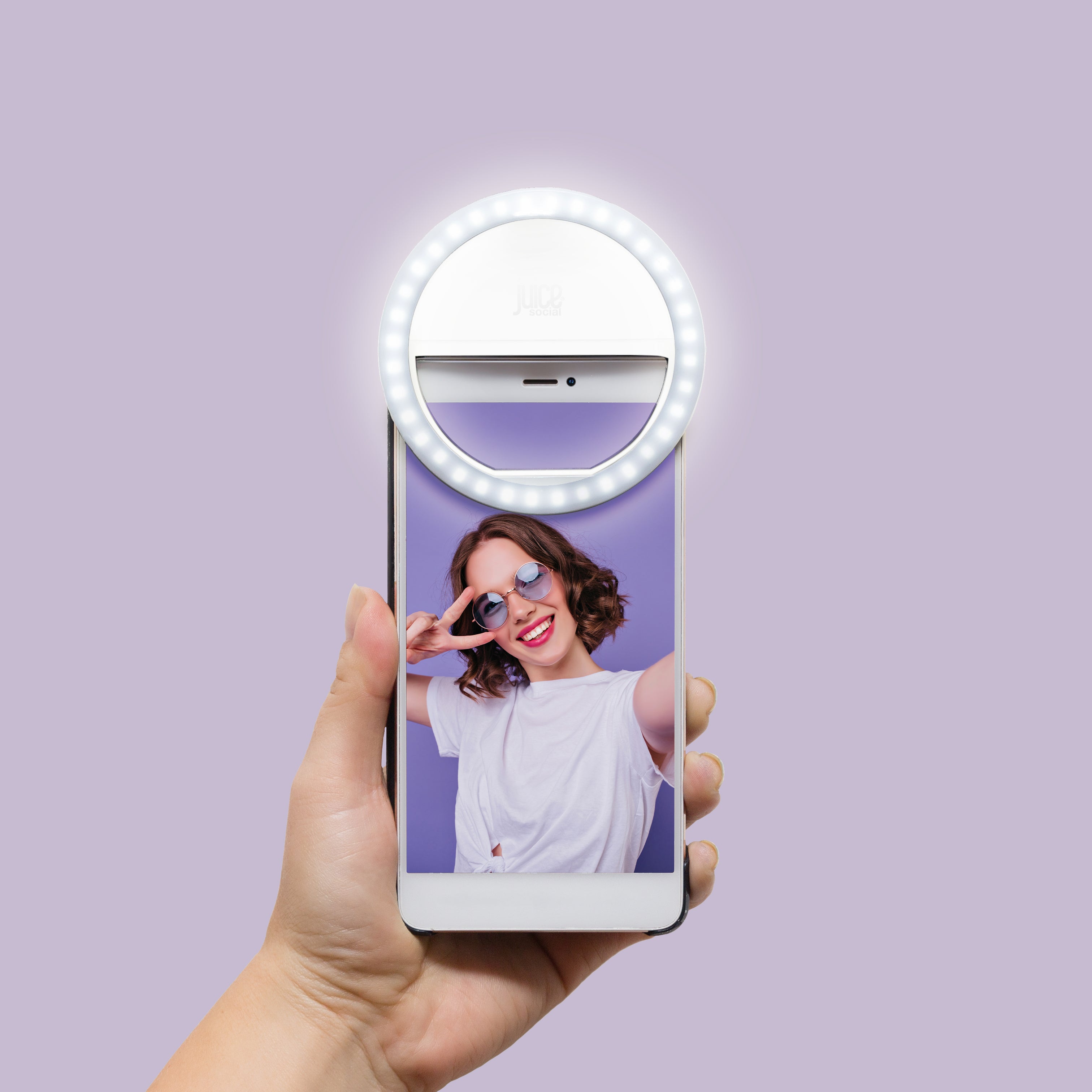 Juice Social Clip-On Selfie Ring Light