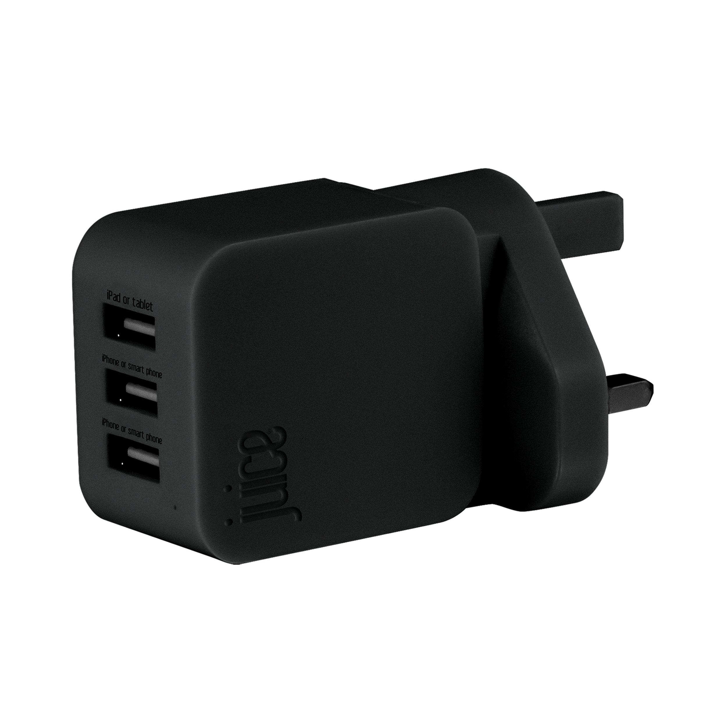 Juice Triple Juice 3.4 Amp 3 Port Mains Charger Plug