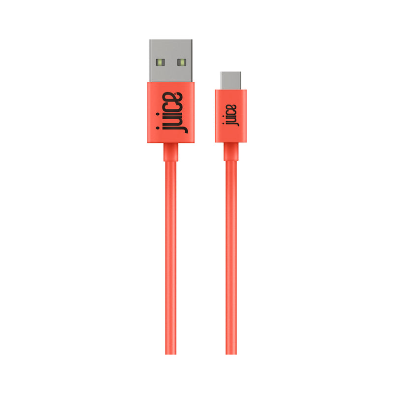 Juice USB Type-C Charging Cable 15cm – Coral