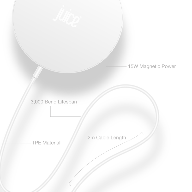 Juice 15W MagTec Magnetic 2m Charging Cable