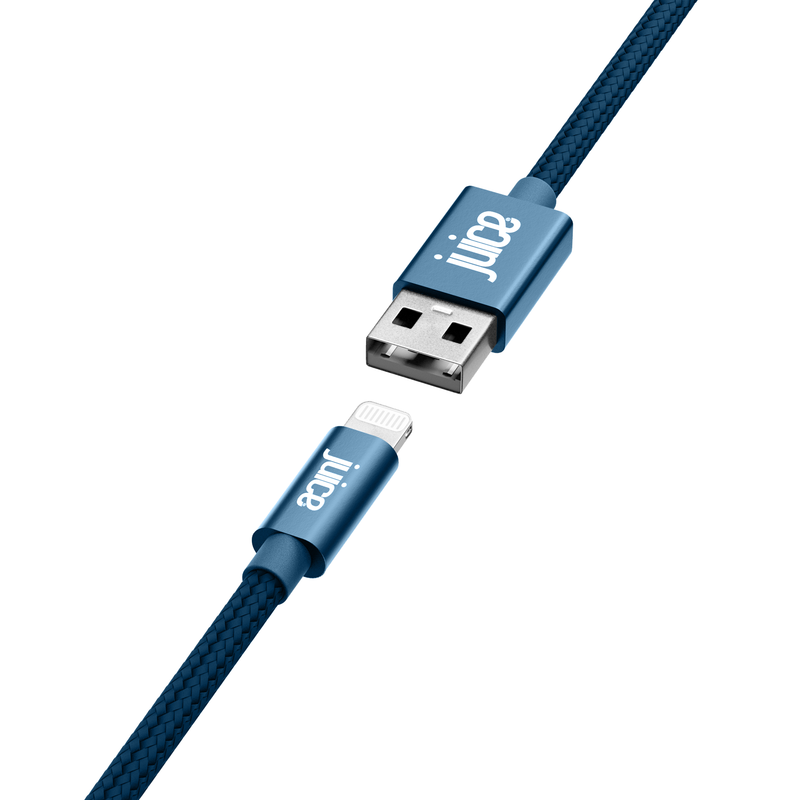 Juice ECO Apple Lightning Braided Charging Cable 2m – Navy