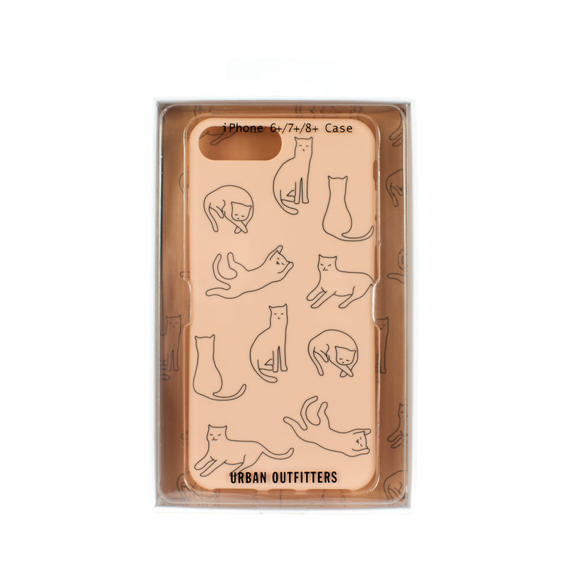 Juice x Urban Outfitters Cat Nap iPhone 6/6s/7/8 Phone Case – Salmon