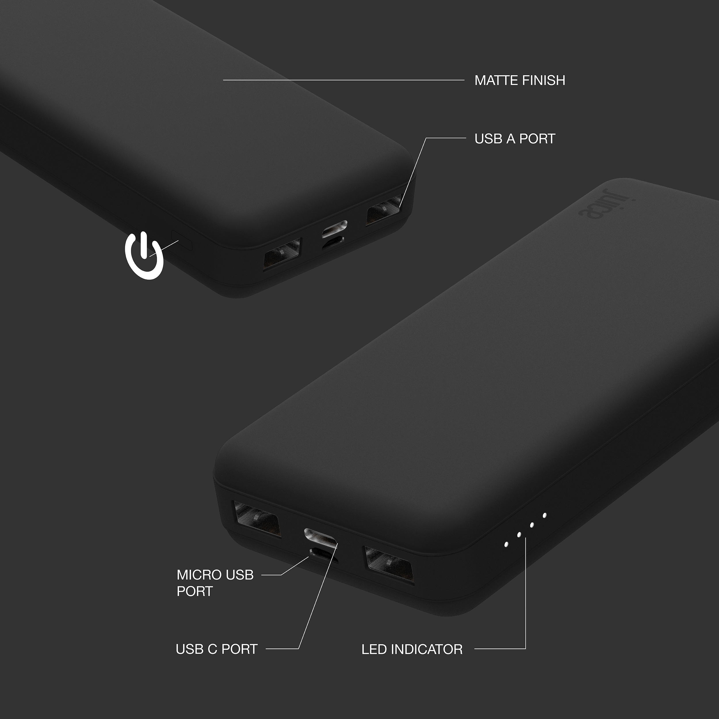 Juice ECO 5 Charge Power Bank – 15,000mAh