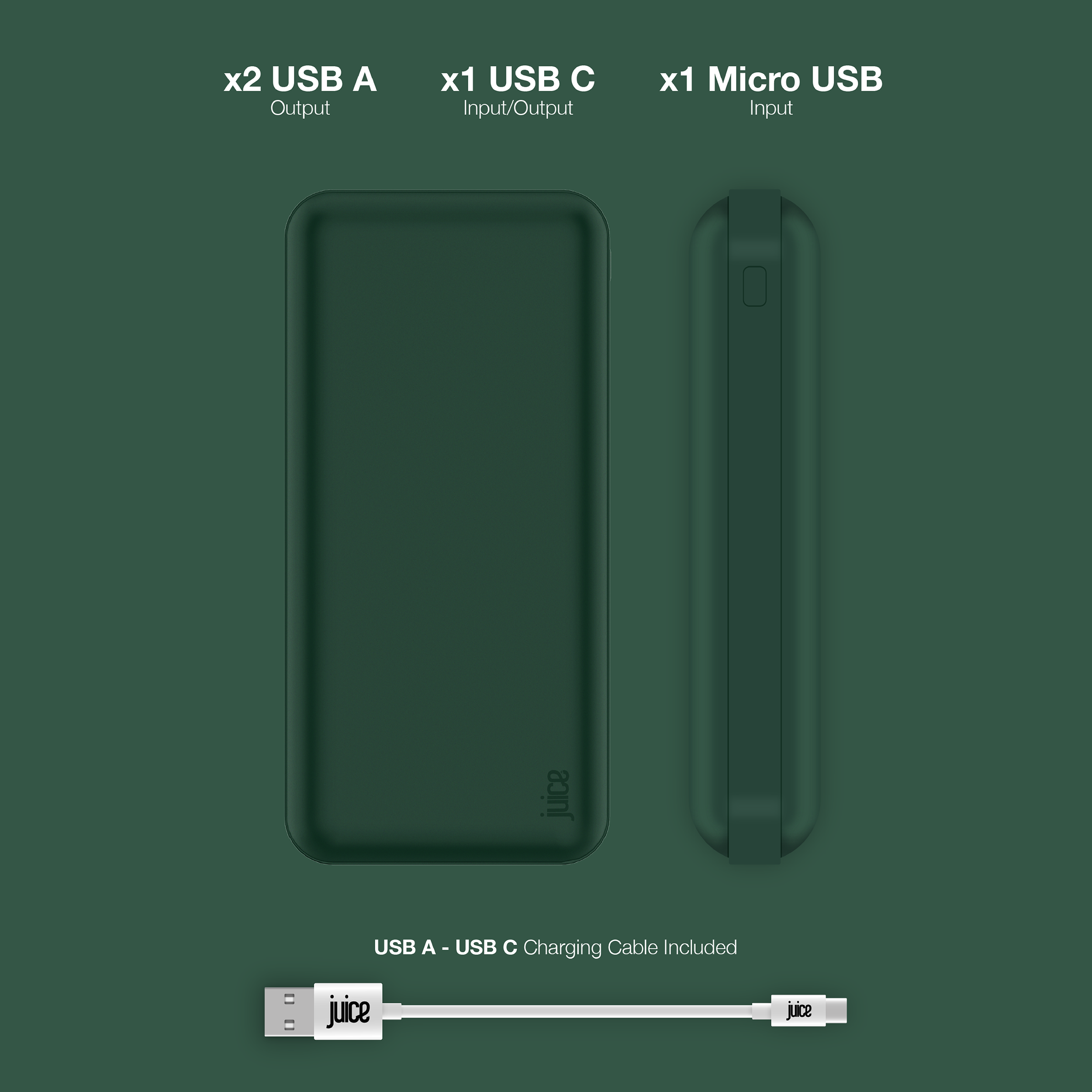 Juice ECO 5 Charge Power Bank – 15,000mAh